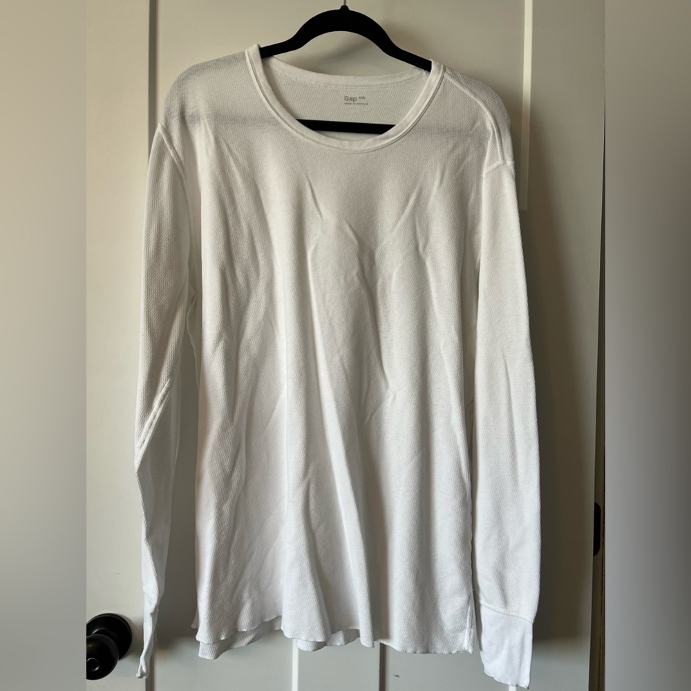 Men’s Gap Thermal White Shirt XXL